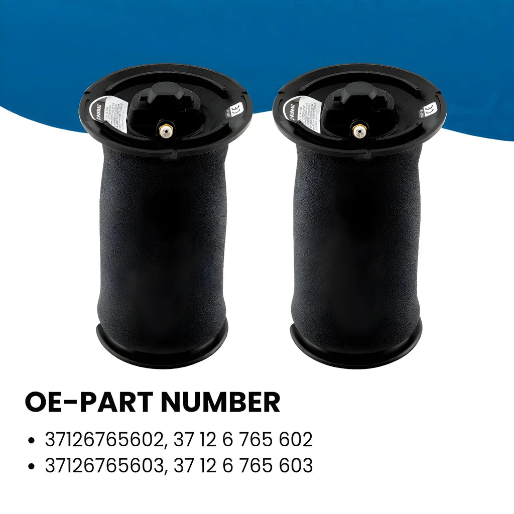 2x Rear air suspension  for BMW 5er e60 e61 Touring 37126765603 37126765602  Air spring bag