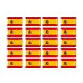 Epoxy Spain Flag Sticker Car Interior Decoration Decal | 10 / 20 / 50 Pack for SEAT / Cup Holder